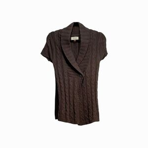 Sonoma Brown Cable Knit Sweater